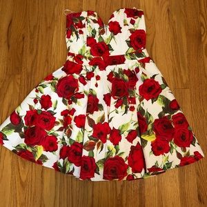 Rose Strapless Dress